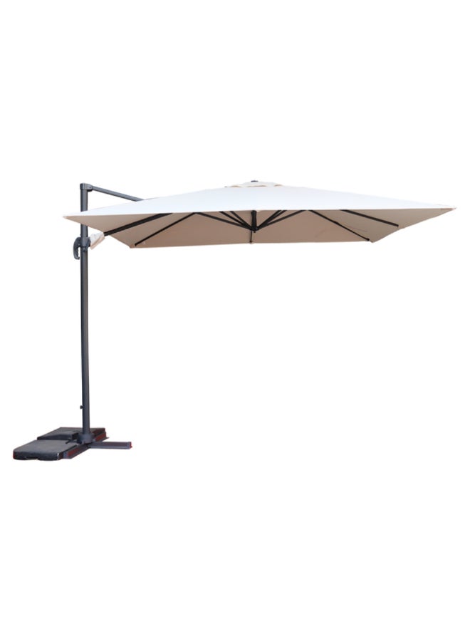 Hesperide Cayo Crank Handle Offset Parasol Wheat and Black 3 x 3m 132773E (Base Not Included) - Image 1